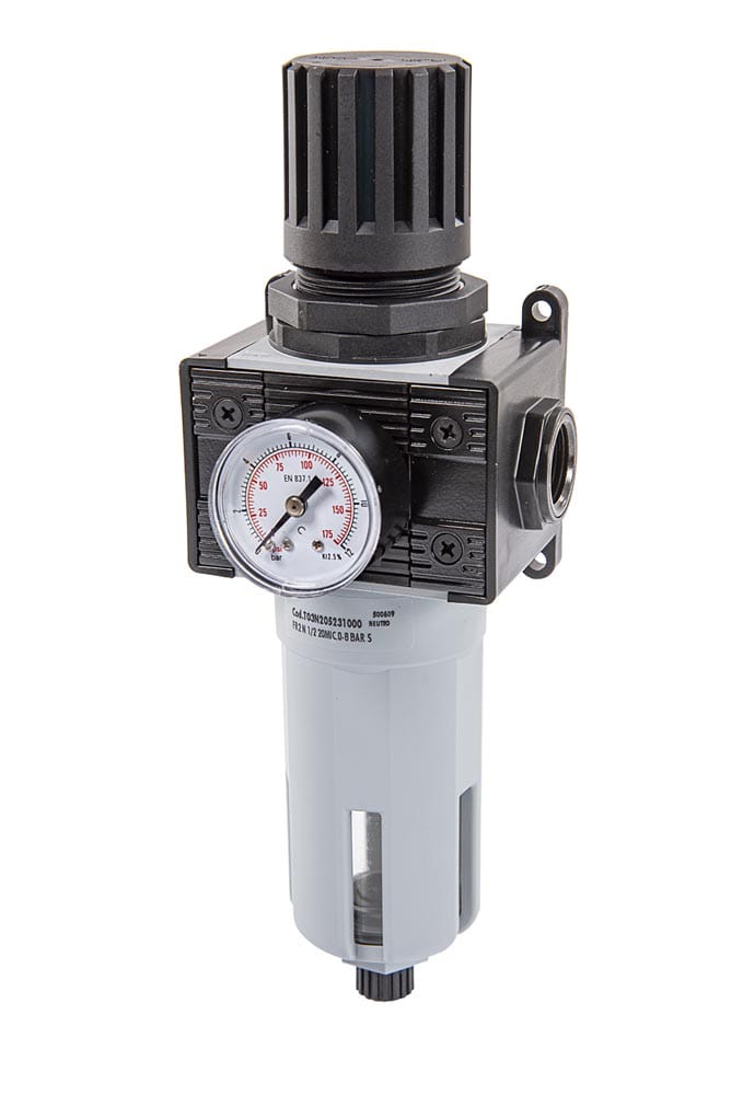 REGOLATORE DI PRESSIONE CON FILTRO E MANOMETRO F-F 3/4”