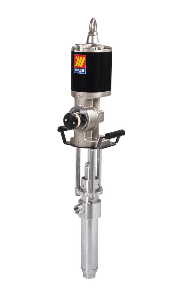 POMPA PNEUMATICA INDUSTRIALE INOX AISI 304 PER PRODOTTI CHIMICI R=10:1 PORTATA 42 l/min Mod.1210XD DISGIUNTA A DOPPIO EFFETTO
