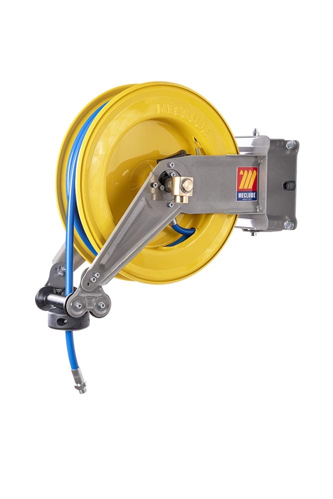 AVVOLGITUBO AUTOMATICO IN ACCIAIO VERNICIATO ORIENTABILE S-400 PER ARIA-ACQUA Ø 8x12 15m
