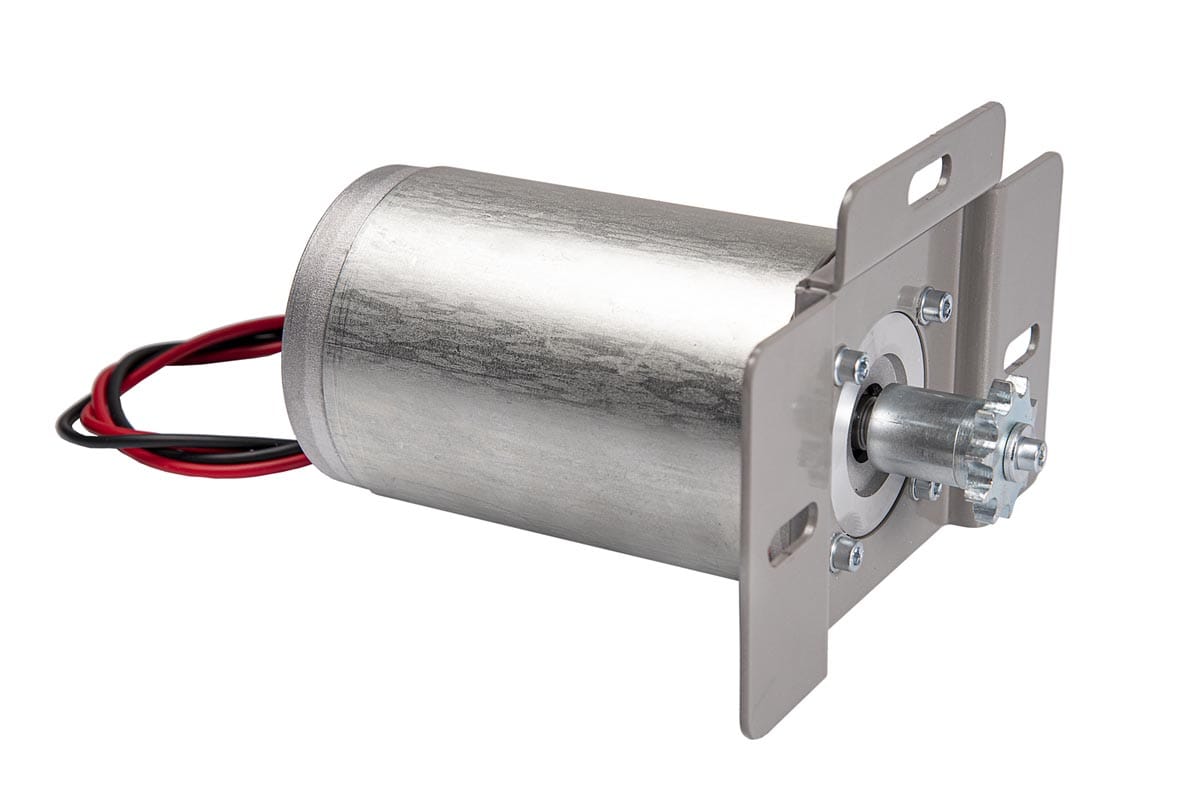 MOTORE ELETTRICO 24V DC CON STAFFA DI FISSAGGIO