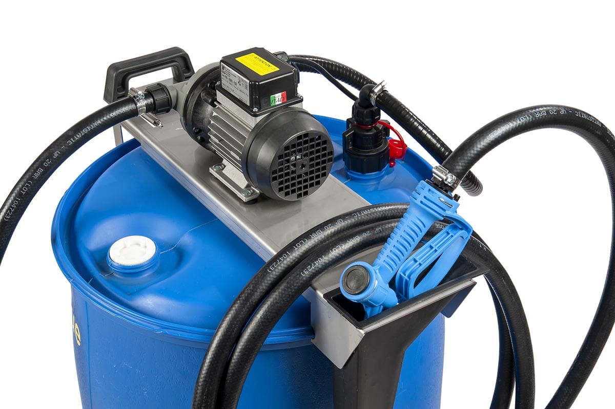 BARREL KIT PER AdBlue® 230V 40 l/min CON KIT ASPIRAZIONE AF2 56X4 E PISTOLA MANUALE