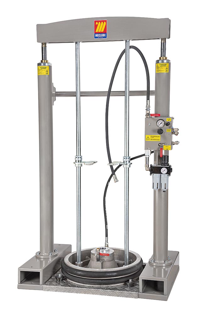PRESSA-SOLLEVATORE FUSTI 180-220 kg PESCANTE Ø 42 mm