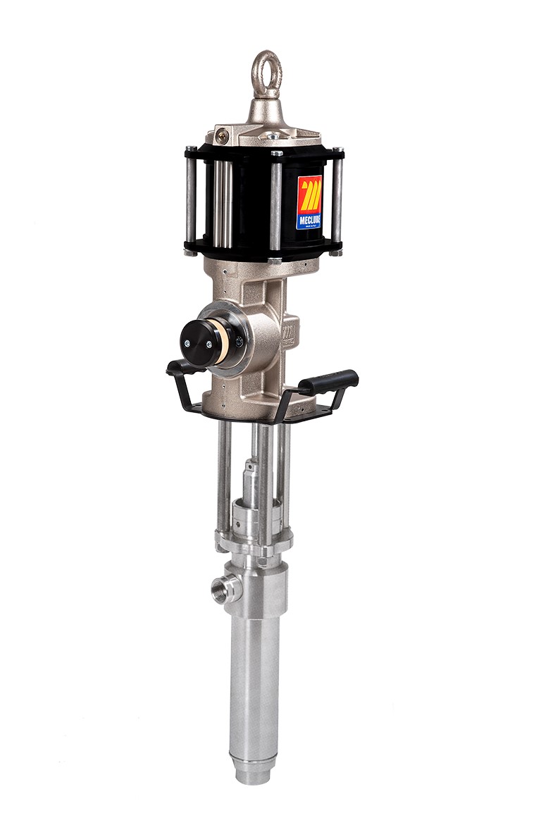 POMPA PNEUMATICA INDUSTRIALE INOX AISI 304 PER PRODOTTI CHIMICI R=20:1 PORTATA 40 l/min MOD. 1520XD DISGIUNTA DOPPIO EFFETTO